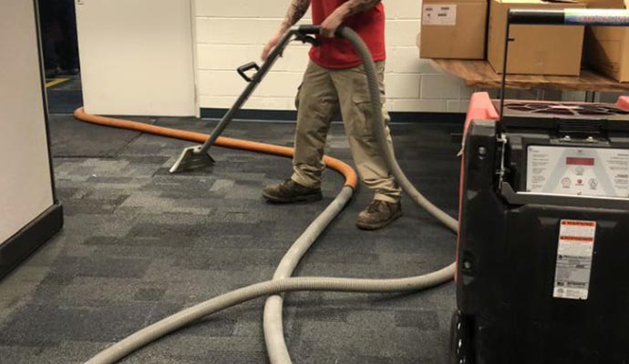 Carpet restoration from water damage