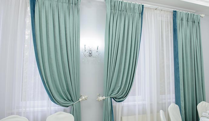 Clean drapery installed Clean drapery installed