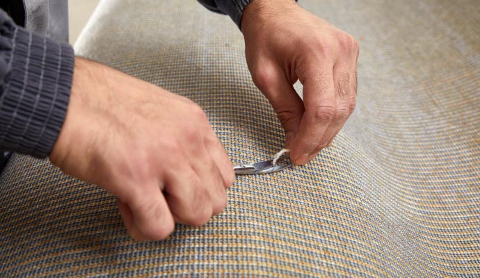 Professional carpet repairing