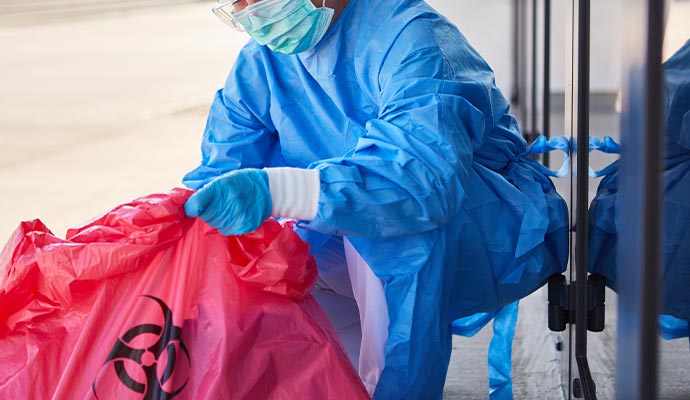 Biohazard cleanup service