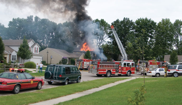 Fire Department sends Teasdale Fenton after a fire emergency