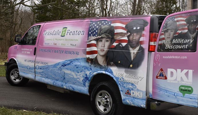 Teasdale Fenton service vehicle